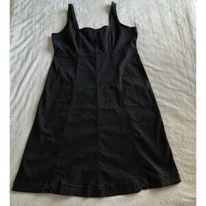 Old Navy Denim Sleeveless Midi Dress Sz 2X Black